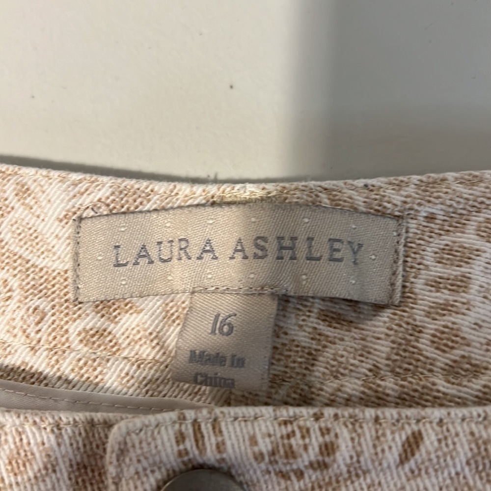 Laura Ashley Crop Pants Size 16 Five Pocket - Picture 8 of 10